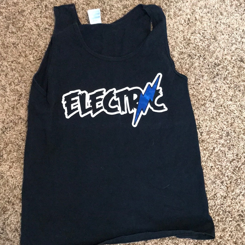 this is a stingrays worlds team tank top, Electric